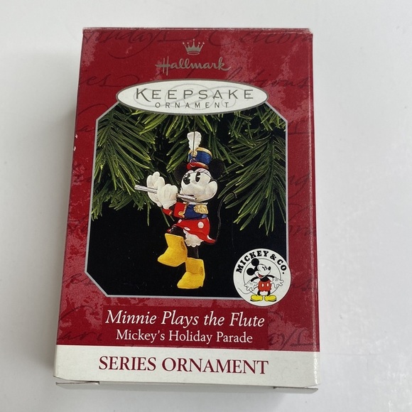 Vintage Minnie Mouse and Baby Mickey HALLMARK KEEPSAKE Lot 2 Christmas Ornaments - Picture 5 of 10